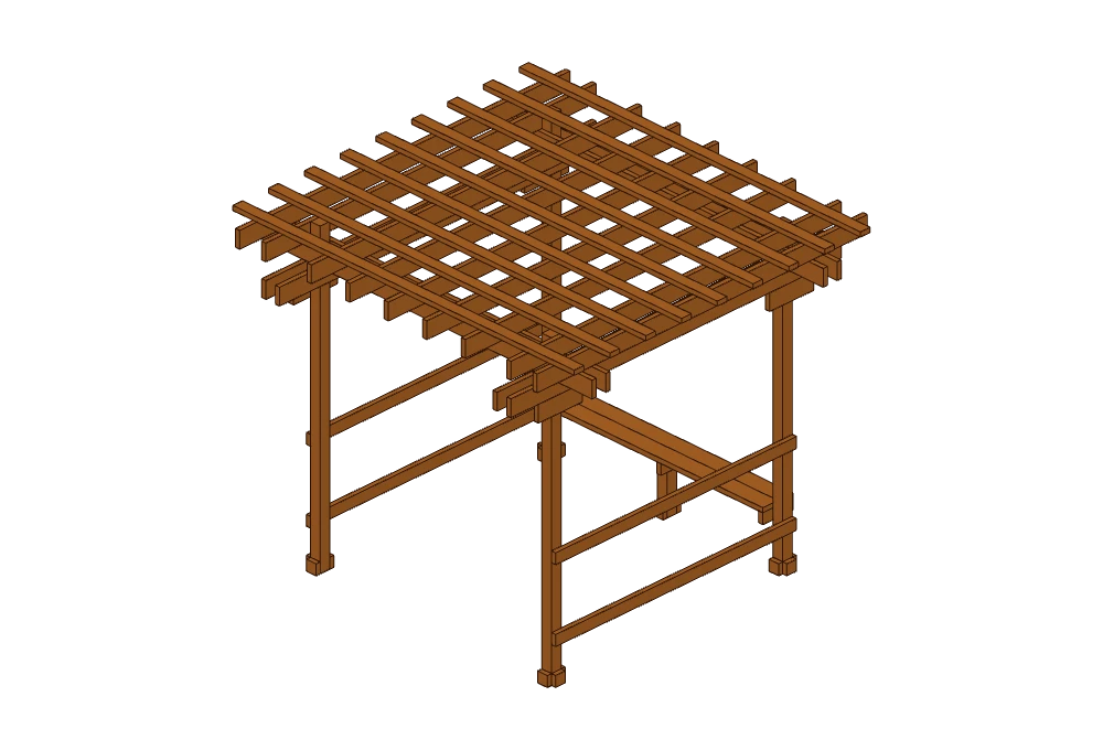10×10 Backyard Pergola