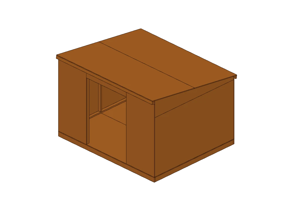 10×12 Lean-To Shed (Enclosed)